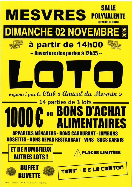 LOTO à Mesvres !